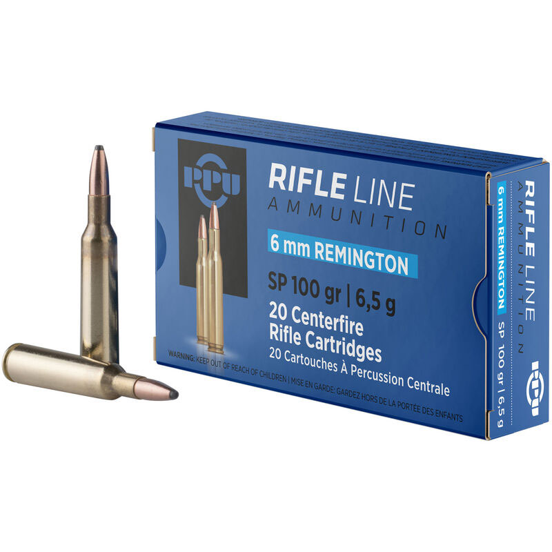 PPU STANDARD RIFLE AMO 6MM REM 100GR SPBT 20RD (10 BOX CASE)