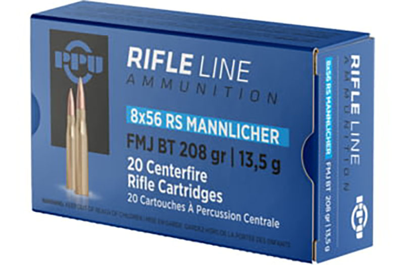 PPU 8X56R MANNLICHER 208GR FMJ