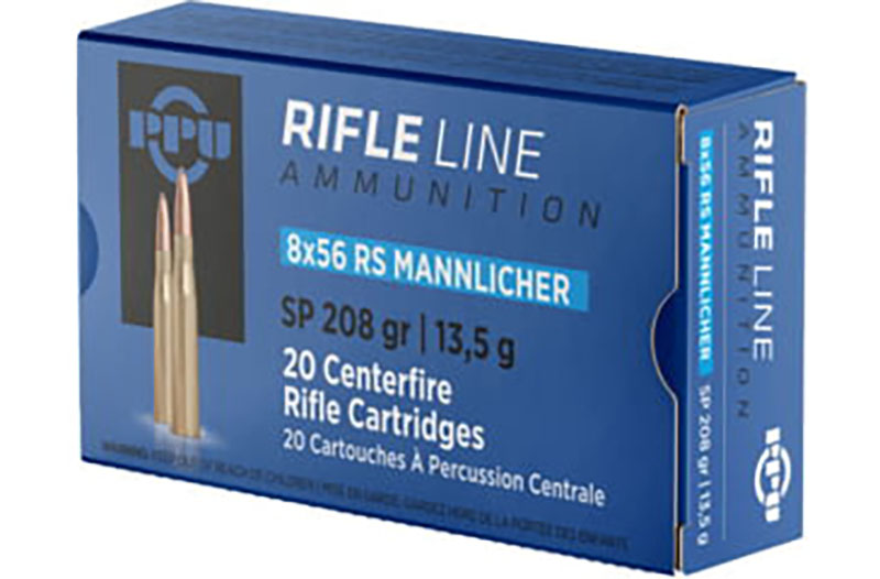 PPU 8X56R MANNLICHER 208GR JSP