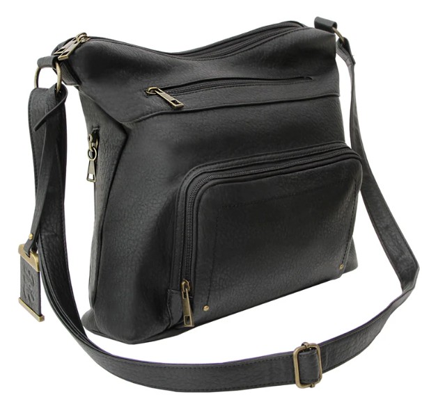 Bulldog BDP-081 Concealed Carry Crossbody Purse with Holster Black - Bulldog