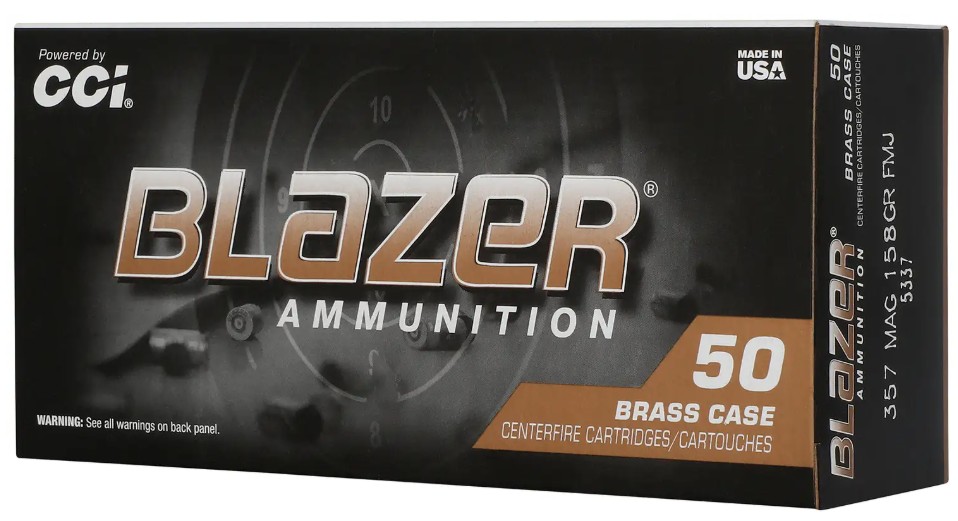 CCI 357 Magnum 158gr FMJ Blazer Brass 50 Rounds