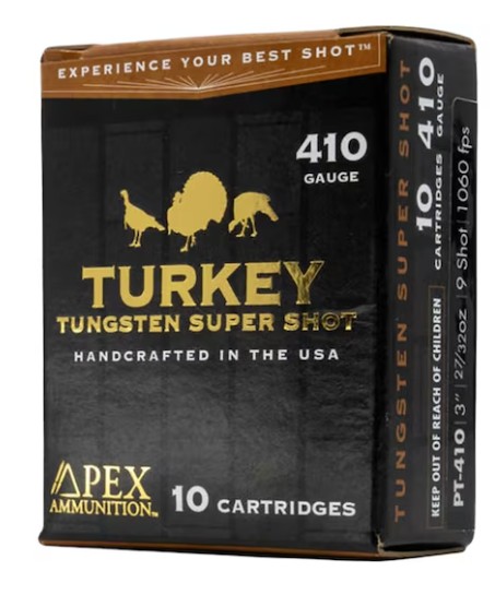 Apex .410 GA. 3 IN. Buffered # 9 1/2 Shot 27/32 PT 10Rds PT410 - Apex Tactical Specialties - .410 BORE