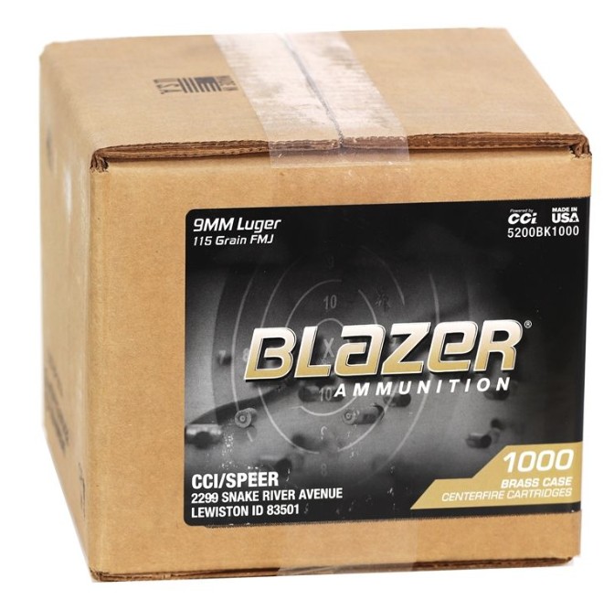 BLAZER BRASS 9MM 115GR FMJ 1000/1 (90)