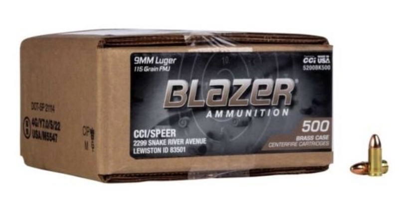 BLAZER BRASS 9MM 115GR FMJ 500/1 (120)