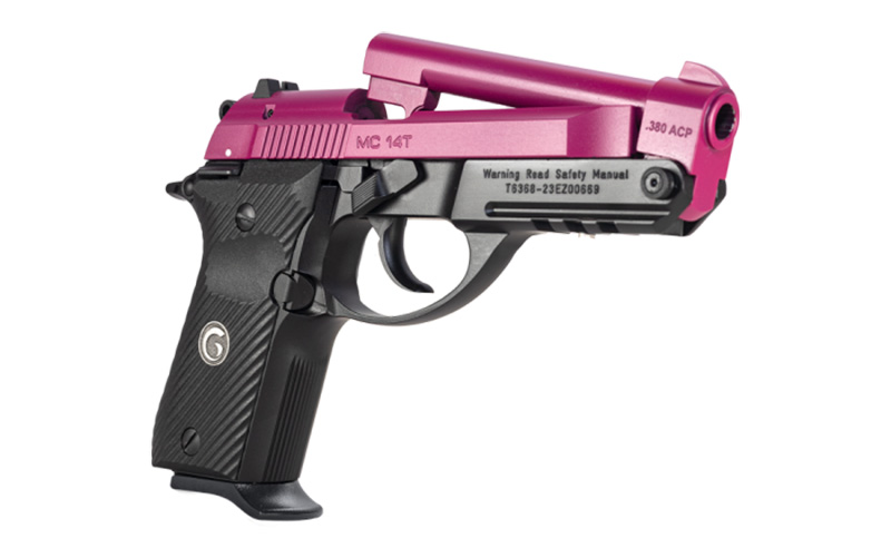 MC14T Tip up 380ACP 3.8 BBL BSG 13+1 Rds. Aluminum frame Steel slide Black frame Sangria slide GIRSMC14TBBL3.8BSG380ACP