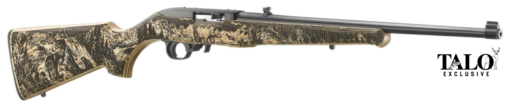 RUGER 10/22 22LR ALTAMONT ENGRAVED GRIZZLY NATURAL LAMINATE 18.5IN BARREL 10RD TALO 31219
