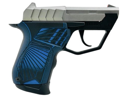 TAURUS TUC 22LR 2.5IN BARREL 9RD STAINLESS BLUE G10 GRIPS 1-22TUC139-BG10