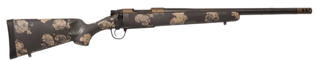 Christensen Arms 8010619600 Ridgeline FFT Lightweight High-Performance Rifle, 270 Win, 416R Stainless Steel Aerograde Carbon Fiber Wrapped Barrel, Burnt Bronze Cerakote Finish, Green/Black/Tan Stock