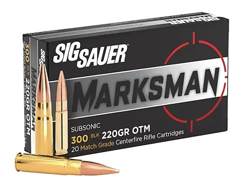 AMMO 300BLK 220GR MATCH SUBSONIC 20BX