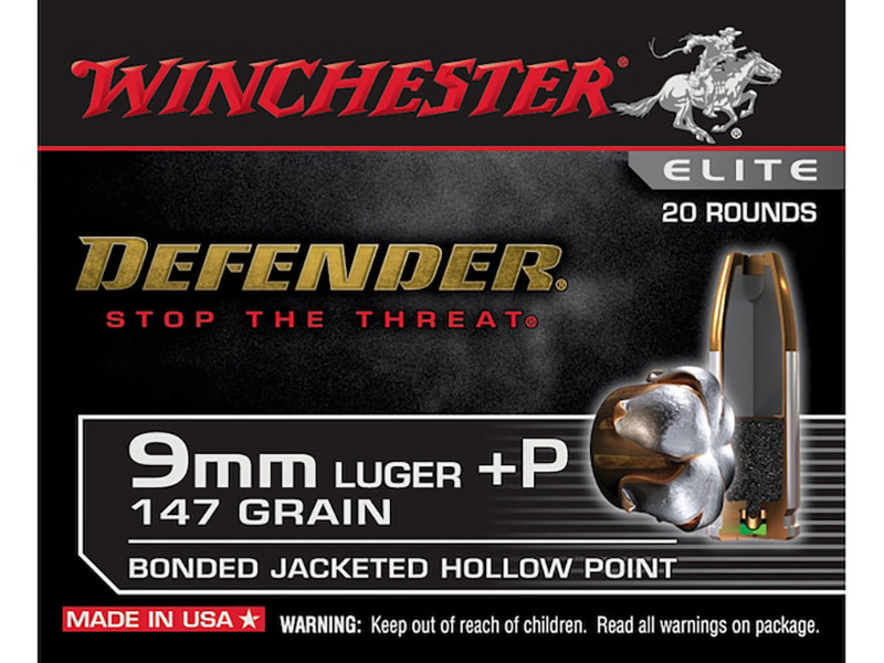 9mm+P 14gr Bonded JHP Defender