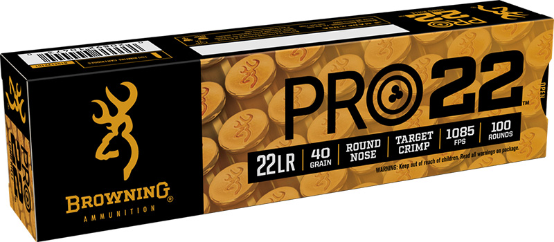 22LR 40gr LRN Std Vel Browning Pro 22