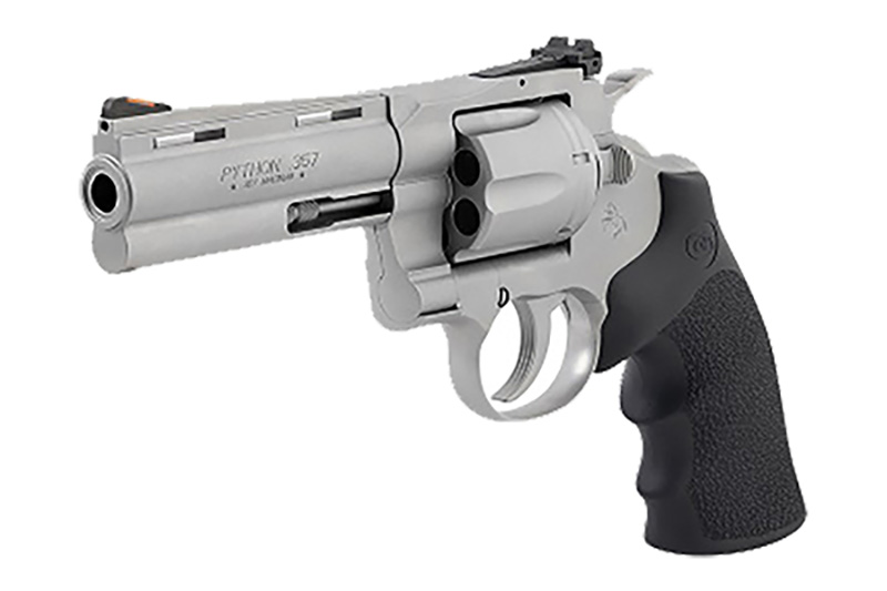 Python 4" 357Mag SS bead blast Hogue grip