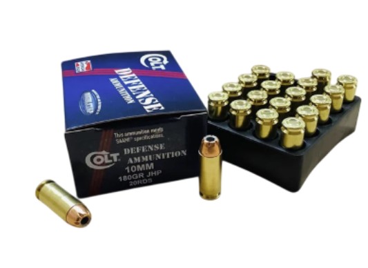 10mm Colt Defense 180gr JHP 20/bx