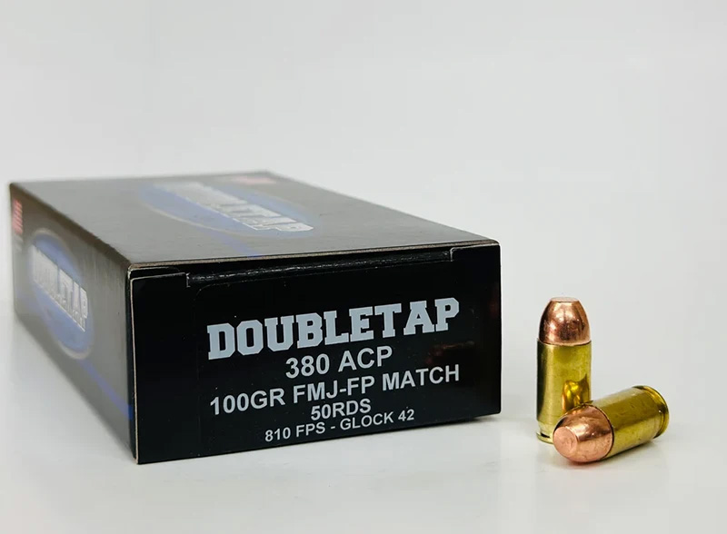 DoubleTap Match  380 ACP Auto 100 Gr FMJ 810 FPS