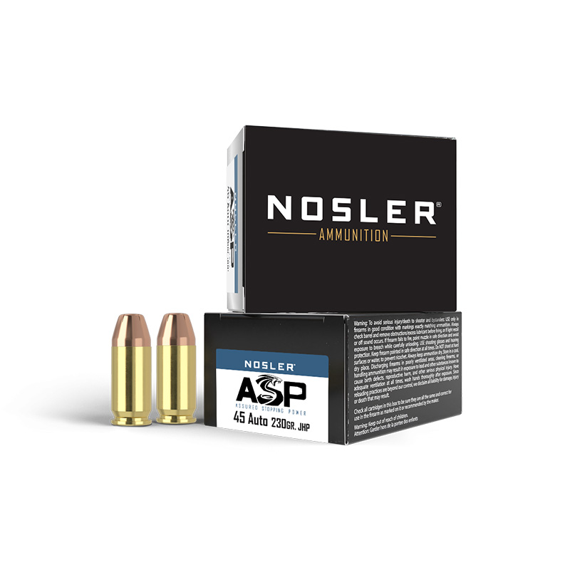 NOSLER ASP 45 ACP 230gr HG JHP 20rd
