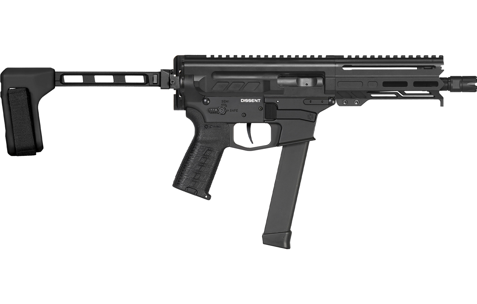 CMMG 99A660F-AB Dissent MkGs 9mm Pistol 6.5" Barrel Black 33rd