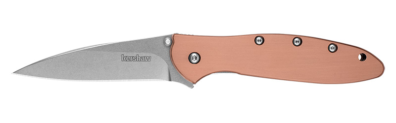 Kershaw Copper Leek Assisted Opening Knife (3" Stonewash)