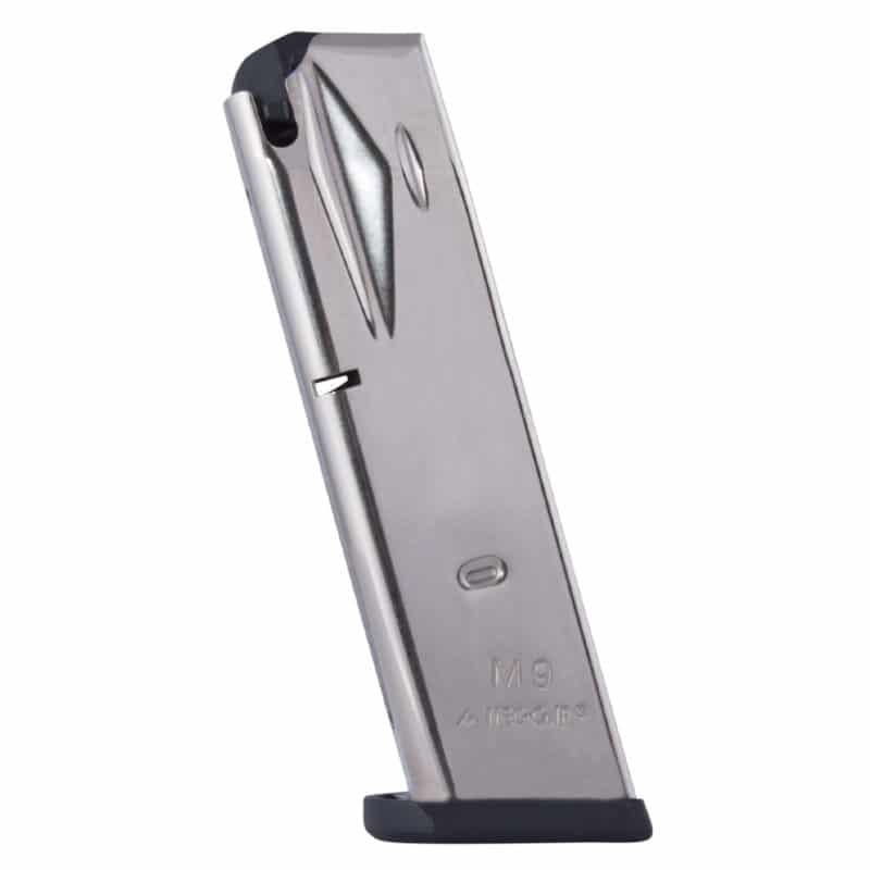 MEC-GAR BERETTA 92FS- 92G- 92X- M9 15rd Nickel Magazine 9mm