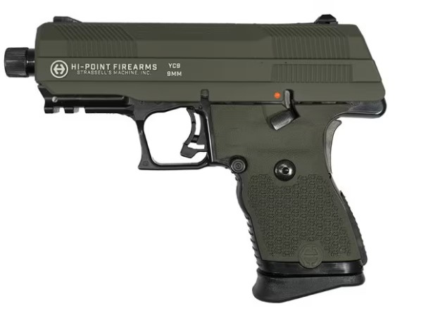 HI-POINT PISTOL YC9 9MM 10RD 3.93” OLIVE DRAB SLIDE THREAD
