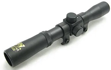 TACTICAL SERIES 4X20 COMPACT AIR SCOPE/BLUE LENS