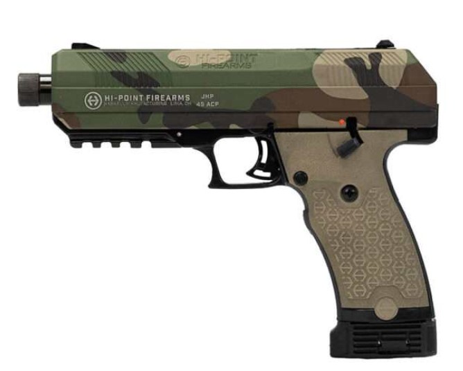 Hi-Point JXP M81 10mm 5.2" TB Semi-Auto Pistol M81 Woodland Camo 10rd