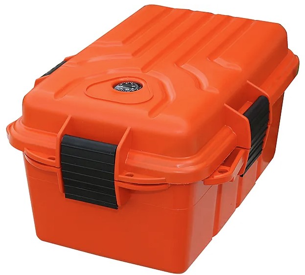 MTM SURVIVOR DRY BOX - LARGE 10X7X5" ORANGE