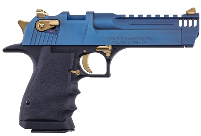 MGNM RSRCH LT WEIGHT DE357 PSTL CARBO BLUE/GOLD APPTMNTS 5" BARREL