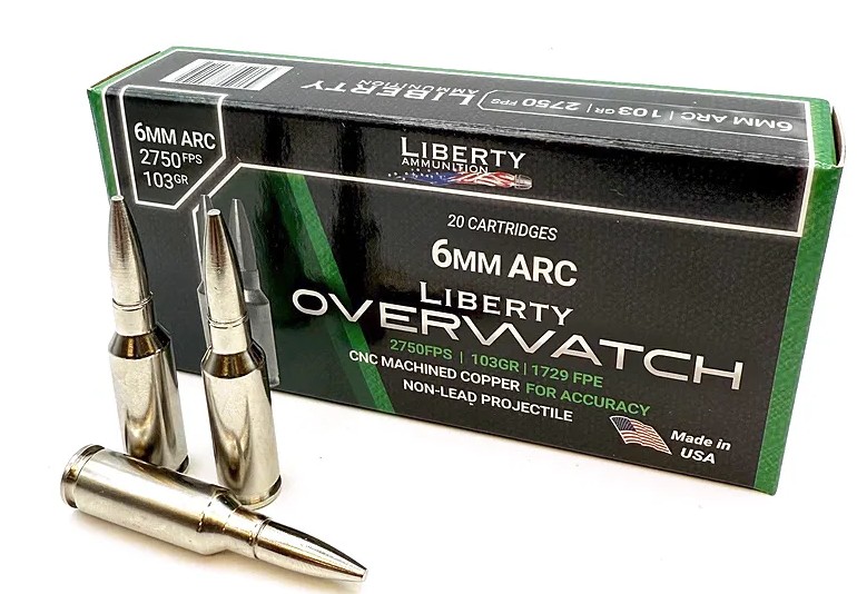 LIBERTY AMMUNITION OVERWATCH 6MM ARC 103GR 20 LA-OW6MM-073
