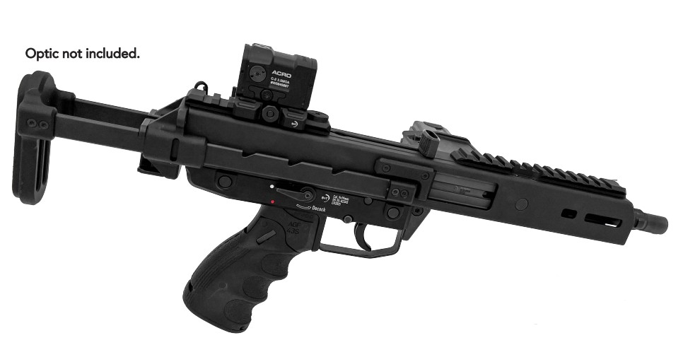 B&T KH9S SBR 9MM 6" 25RD BLK