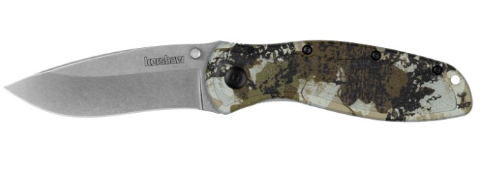 KERSHAW BLUR 3.4" KINGS CAMO STNWASH