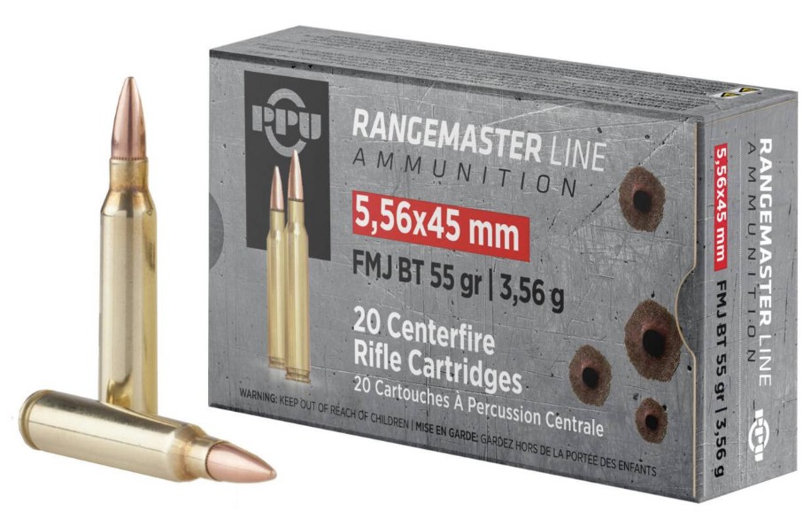 PPU 556NATO 55GR RM FMJ 20/1000