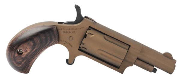North American Arms NAA-22M-BB Bootlegger 22 Magnum 1 5/8" Burnt Bronze Cerakote Revolver