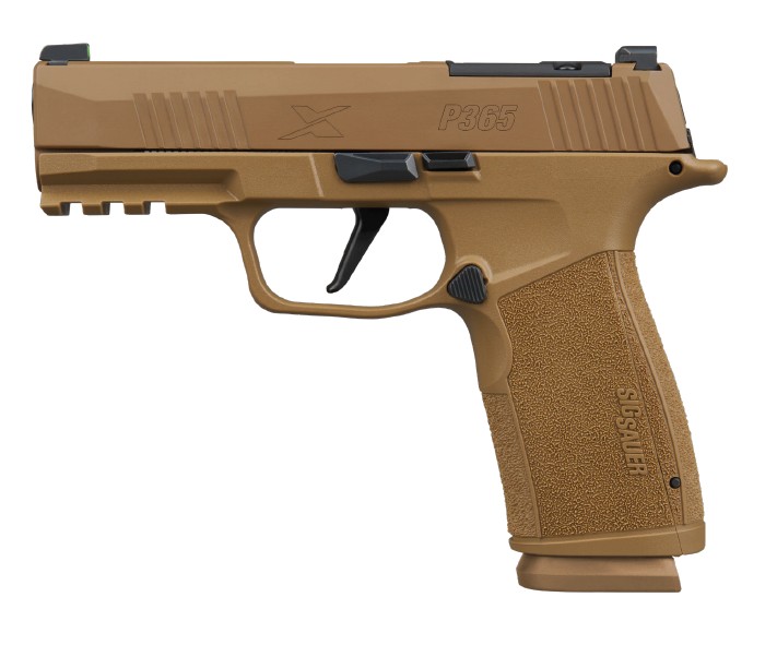 SIG P365X Macro 9MM 3.7" or - XRAY3 (2)17rd Polymer/Coyote