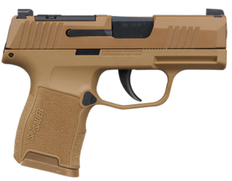 SIG P365 MIC COMP 9MM 3.1" - XRAY3 OPT RDY (2)10rd Coyote