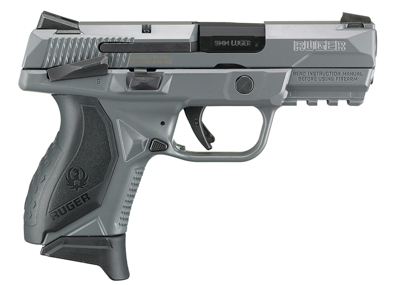 dRUGER AMERICAN PISTOL CMPCT 9MM 3.6" CNCRT/GRAY FRM 17+1 MS