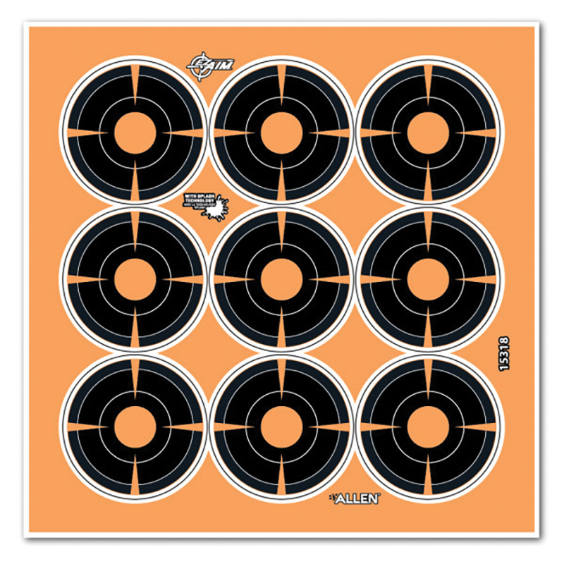 ALLEN EZ AIM 2" BULLSEYE 12 SHEETS