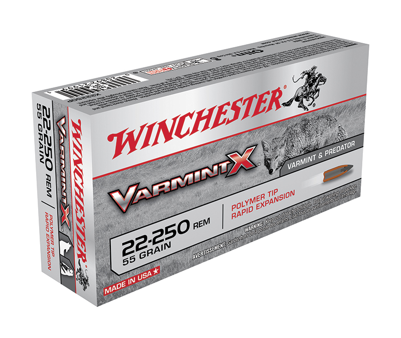 22-250 REM VARMINT X 55 GR VARMINT RD/Box 20-RD/CASE 200-BX/CASE 10 CASE PER PALLET 170
