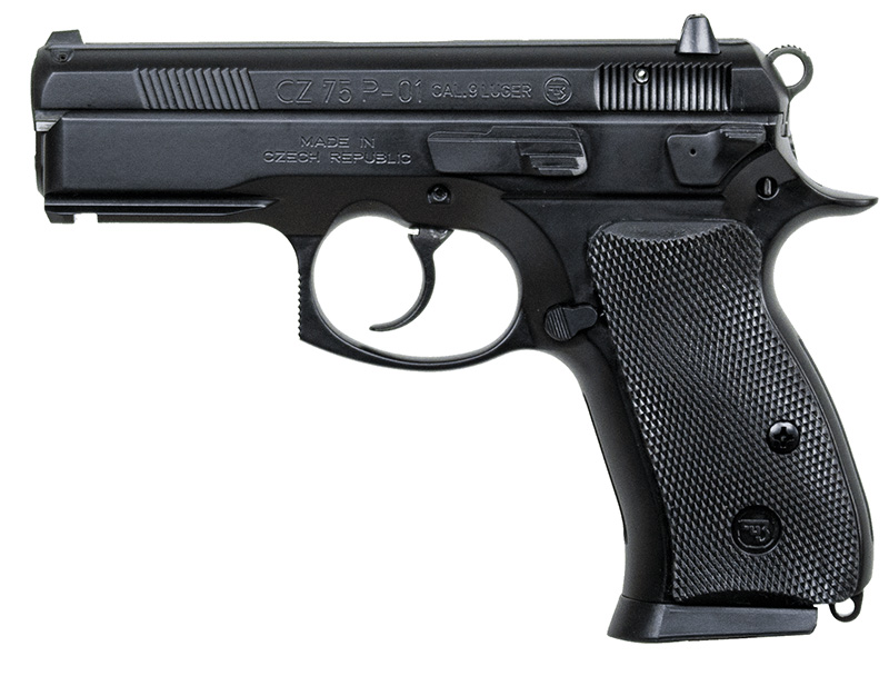 CZ P01 9mm 3.75in. Blk/Polycoat FS 14rd-img-1