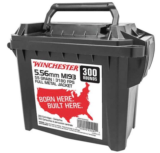 WIN LC 5.56MM M193 55GR FMJ CAN 300/3 (195)