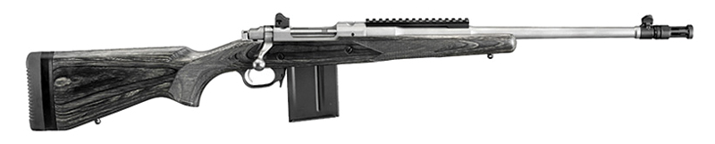 RUG SCOUT RIFLE 308WIN 18.7 SS BLK LAMIN 10RD