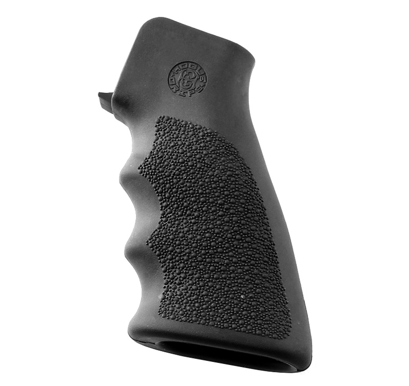 HOGUE GRIP AR15 W/FINGER GROVE GREY