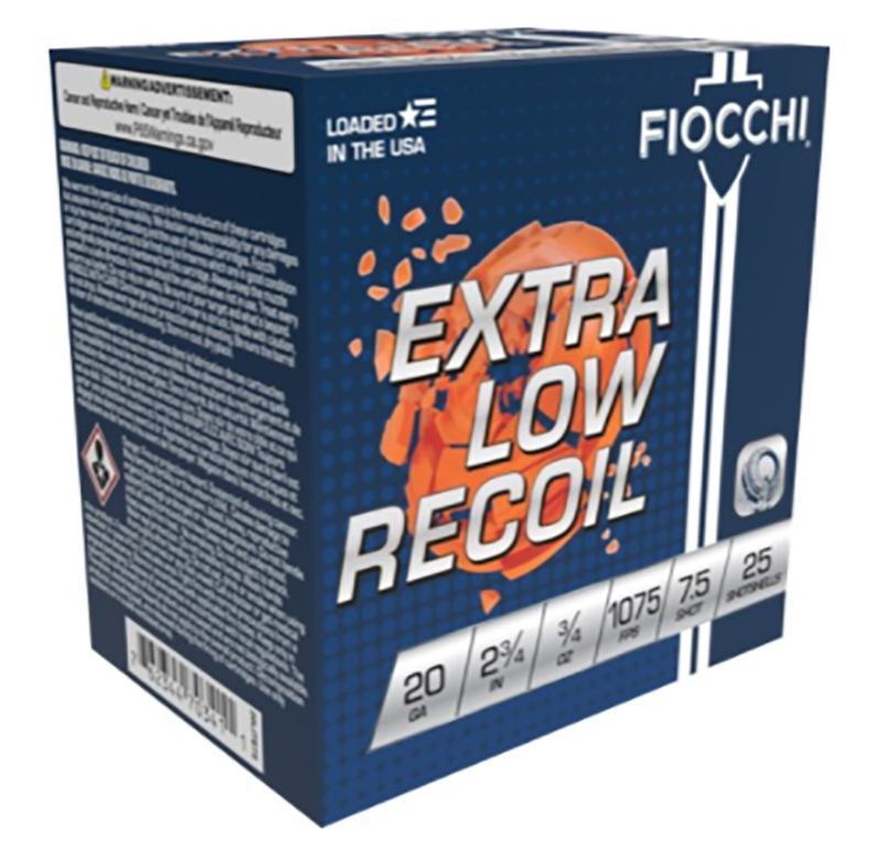 FIOCCHI 20GA 2.75" 3/4OZ #7.5