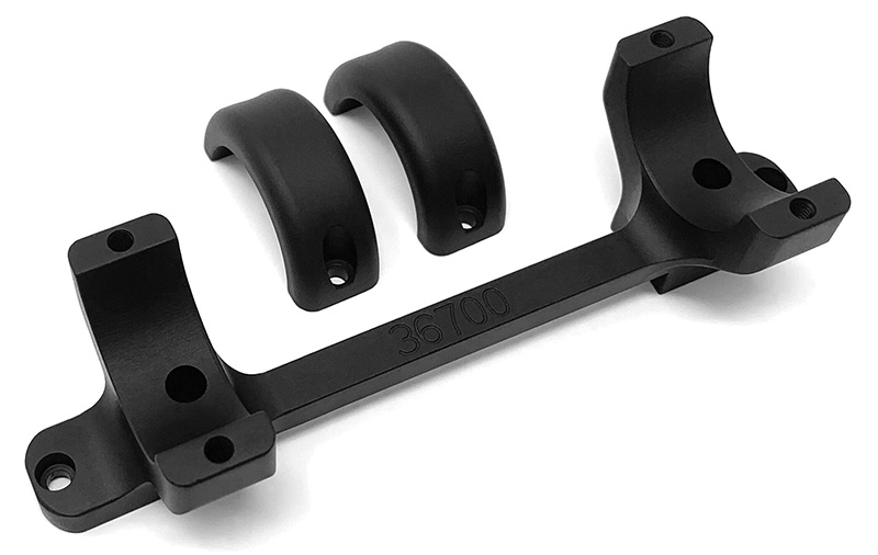 Remington 700-Short Action-High Mount-Black with 8-40 Screws