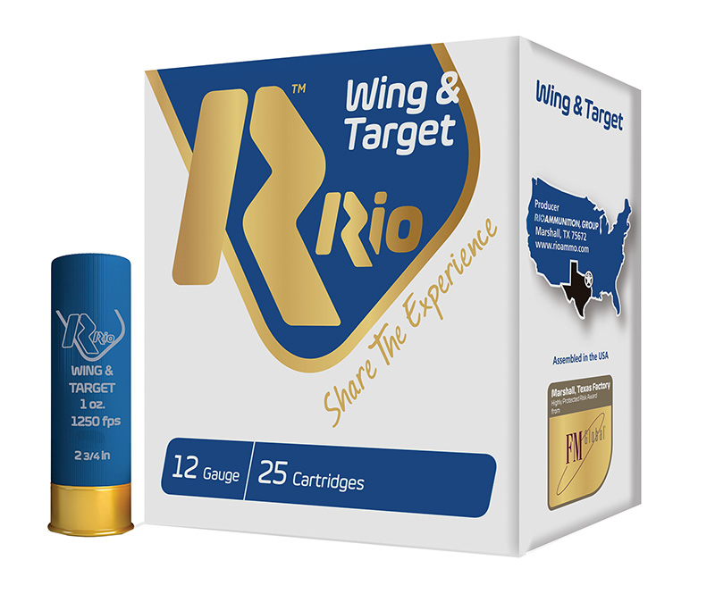 Wing & Target 12ga 1oz #8 1250 fps 250 RD Case