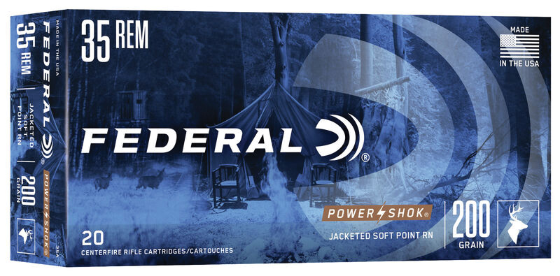 FEDERAL 35 REM 200GR POWER-SHOK SP RN AMMO 20RD