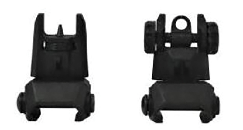 ATI TACTICAL FLIP UP FRONT & REAR BACK UP SIGHTS SET POLYMER