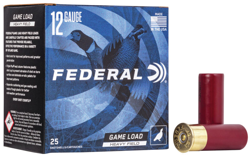 FEDERAL GAME-SHOK HEAVY FIELD 12GA 2-3/4" 3-1/4DE 1-1/4OZ  7.5 AMMO 25RD