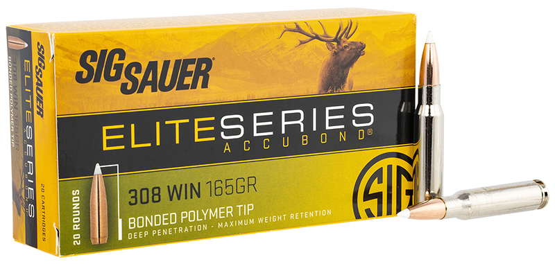 Sauer E308AB16520 Elite Hunting Nosler AccuBond 165 Grain .308 Win / 7.62x51mm 2840 Fps Ammo