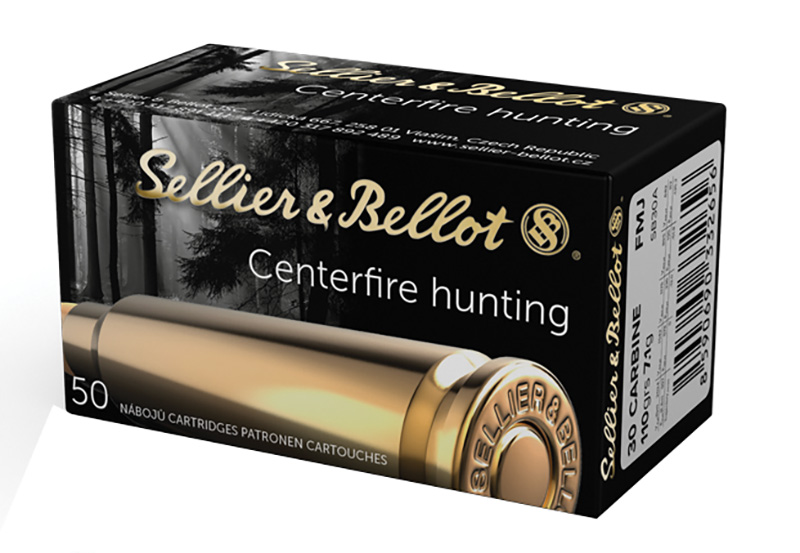 SELLIER & BELLOT  AMO 30 CARBINE 110GR FMJ  50-RD ( 20 BOXES PER CASE )