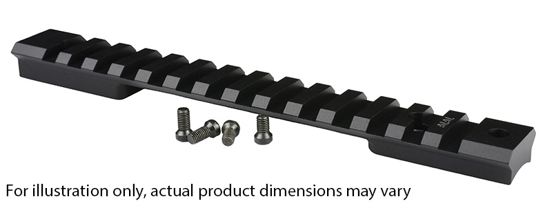 WARNE Mountain Tech Black Anodized Tactical Rail for Winchester 70 SA 7675M